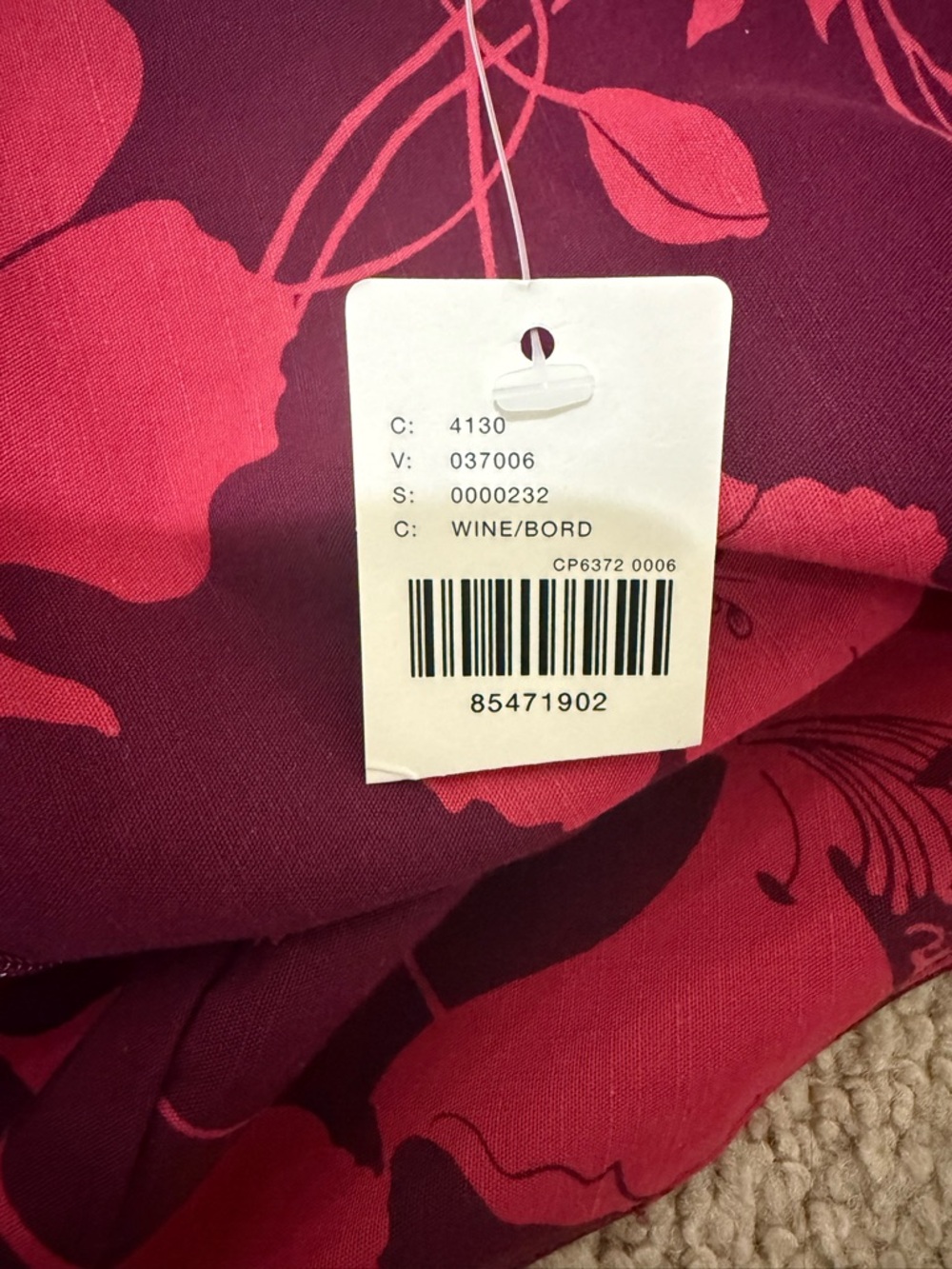 Anthropologie Red Floral Midi Dress - Picture 11 of 12